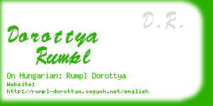 dorottya rumpl business card